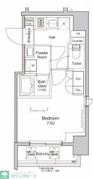 プラウドフラット浅草ディアージュの物件間取画像