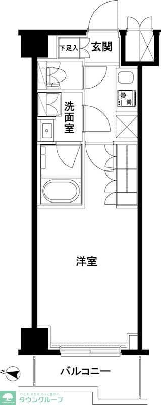 ルーブル武蔵小杉六番館の物件間取画像