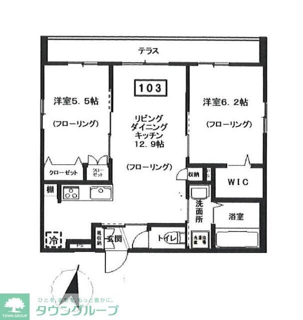 仮)ウィスティリアEastの物件間取画像
