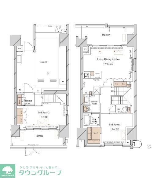 ブランシエスタ新丸子リバーフロントの物件間取画像