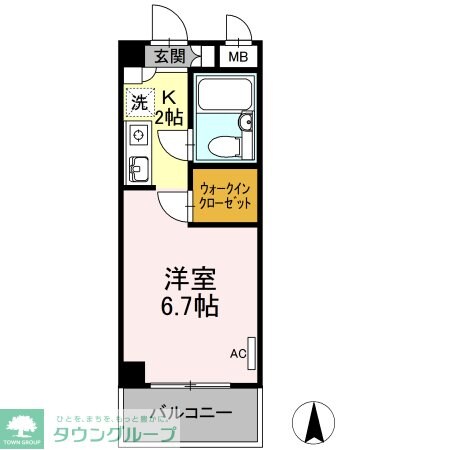 germer武蔵中原の物件間取画像