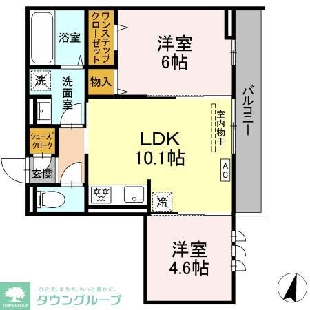 パルボヌールの物件間取画像