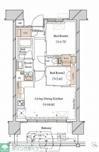 ブランシエスタ新丸子リバーフロの物件間取画像