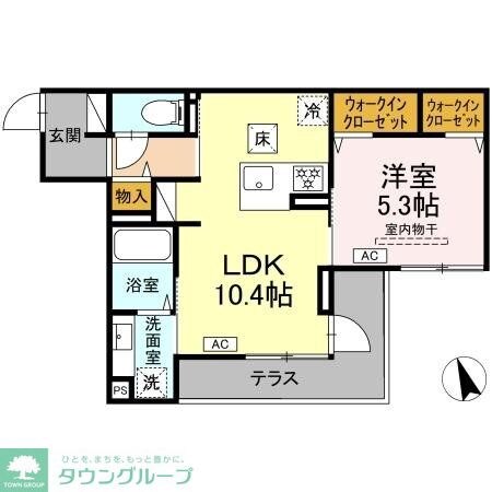 シェーンブルーメ横浜の物件間取画像