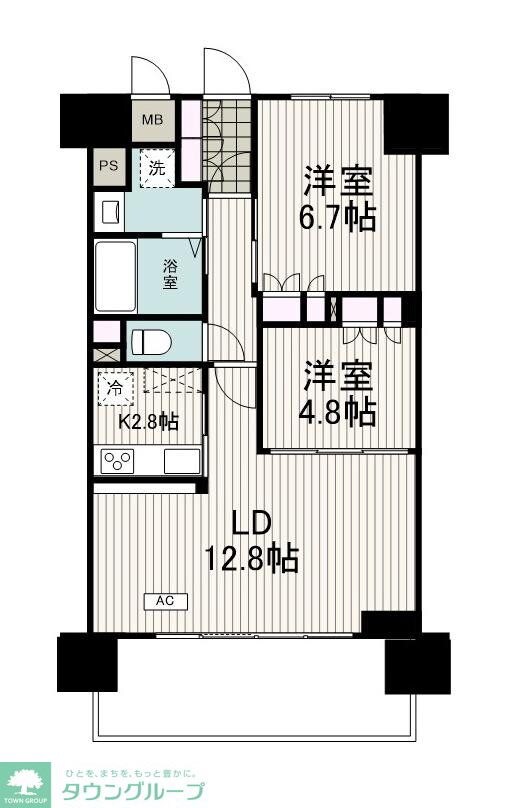 リーラ横浜川和町の物件間取画像
