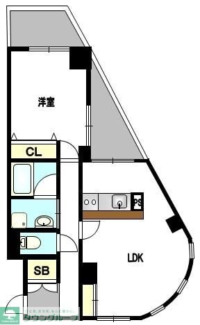 大倉山壱番館の物件間取画像