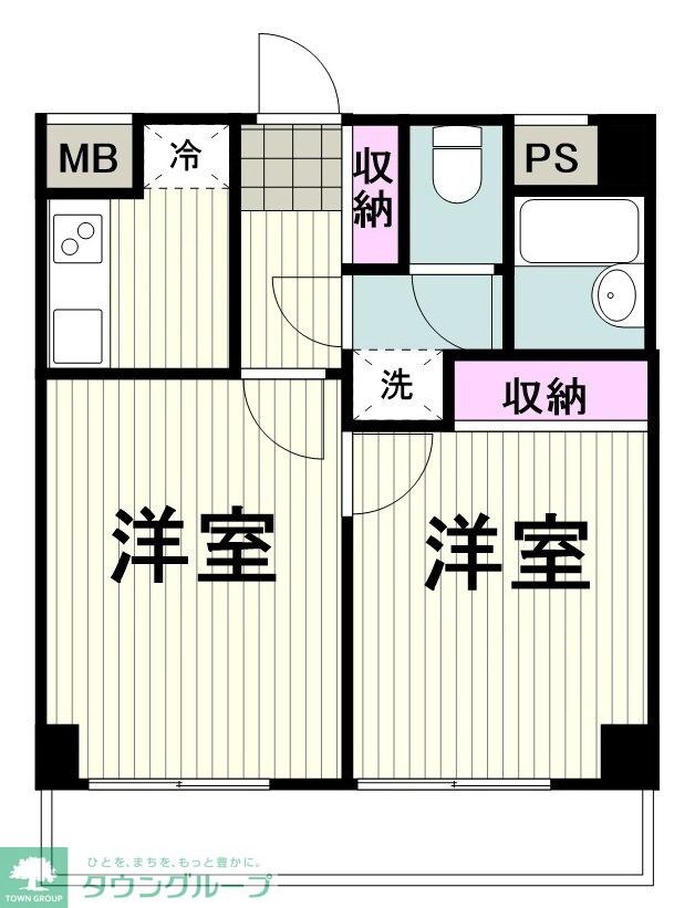 エアフォルク大倉山の物件間取画像