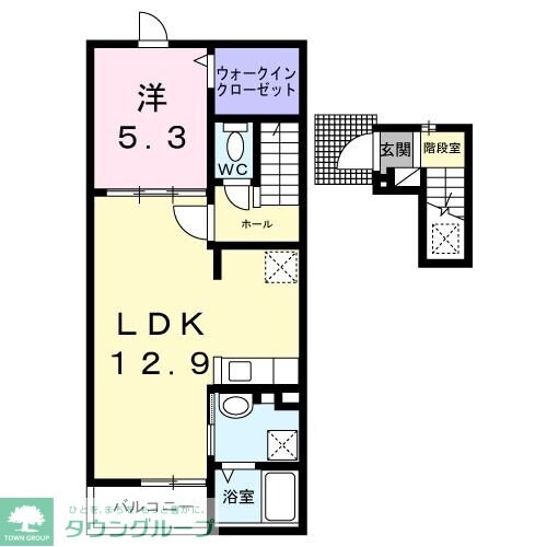 ビリーブ コガネの物件間取画像