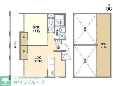 アメニティ高島台Iの物件間取画像