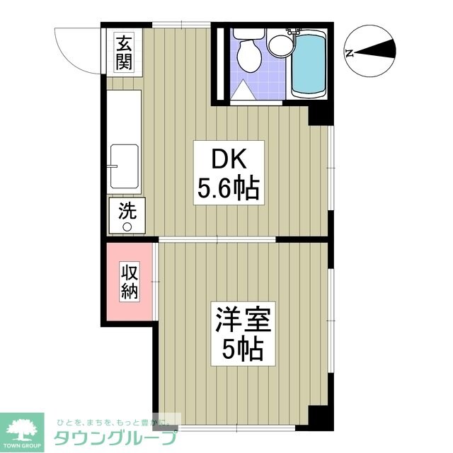 タウンハイツ七島の物件間取画像