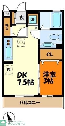 グリーンネスト綱島の物件間取画像