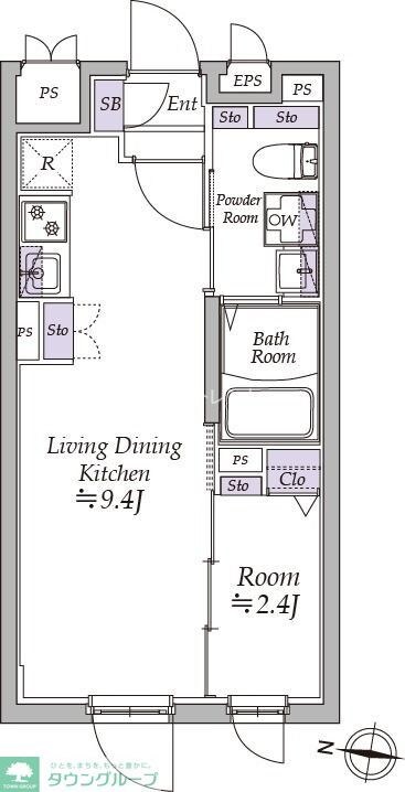 アトリオフラッツ高円寺ノースの物件間取画像