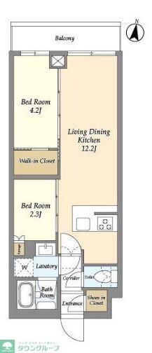 アジールコート練馬中村橋の物件間取画像