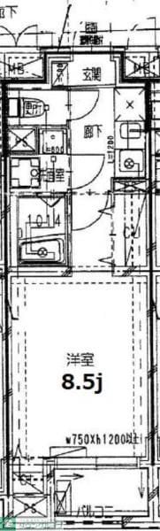ミラコスタ高円寺の物件間取画像