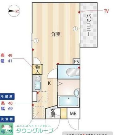 メインステージ中野坂上の物件間取画像