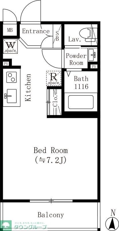小竹レジデンスの物件間取画像