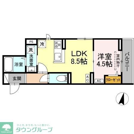 セレスティア若宮の物件間取画像