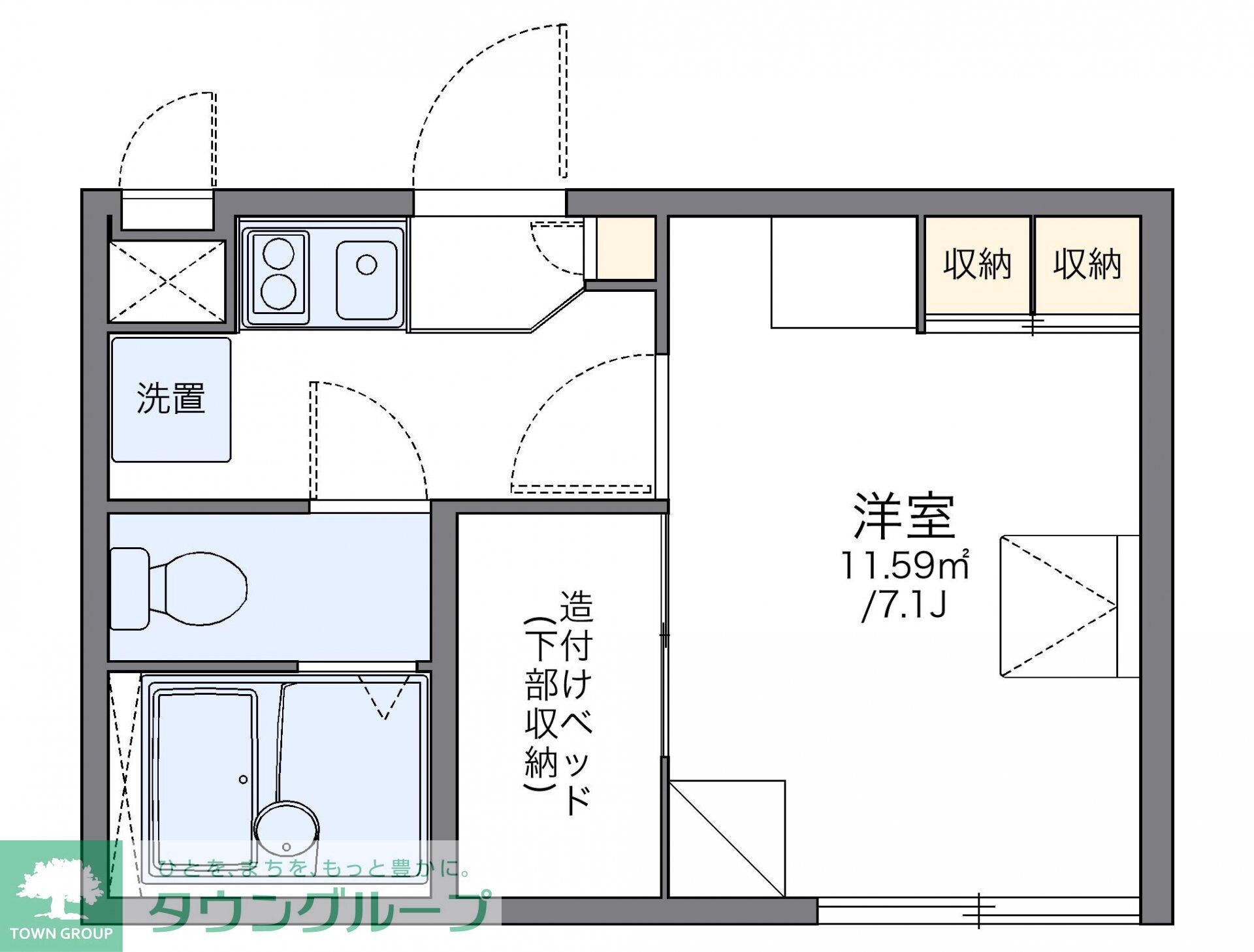 レオパレスSYAMの物件間取画像