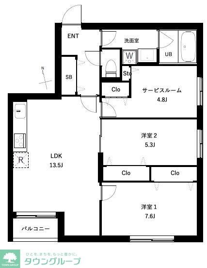 COEUR BLANC西荻窪の物件間取画像
