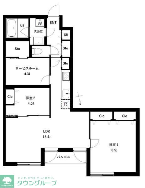 COEUR BLANC西荻窪の物件間取画像