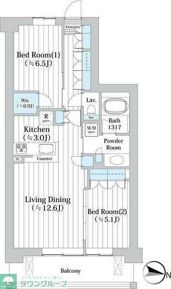 アビティグランデ砧 (C棟)の物件間取画像
