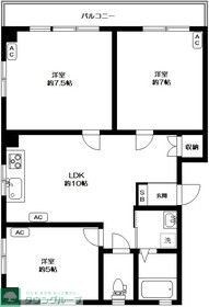 シャトウ中野アネックスの物件間取画像