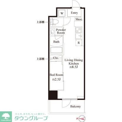 ハーモニーレジデンス東京武蔵関WEST SIDEの物件間取画像
