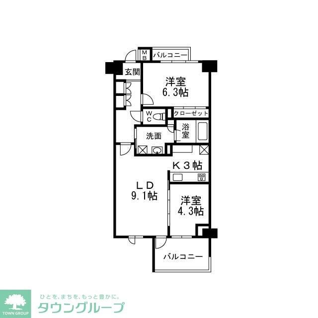 H-スクエア吉祥寺南町の物件間取画像