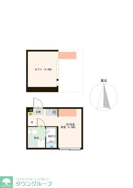 ハーモニーテラス都立家政の物件間取画像