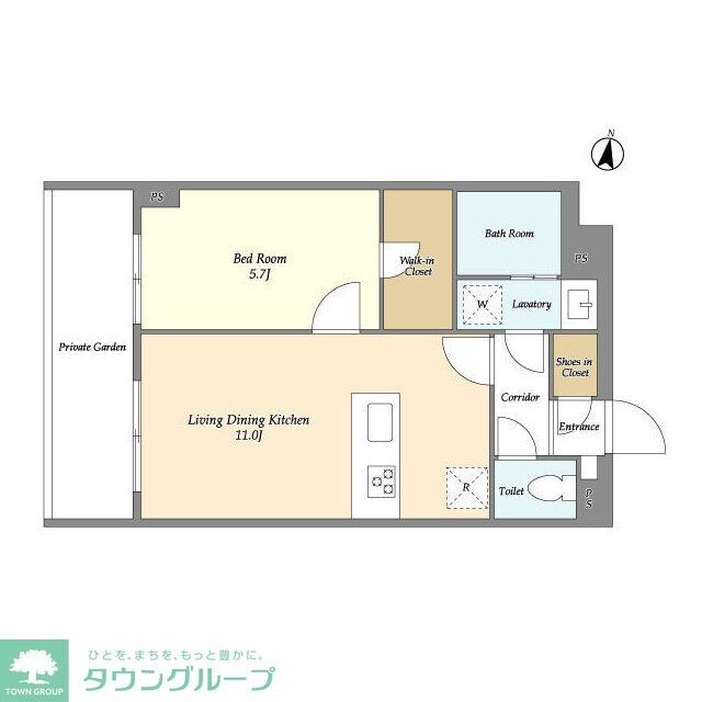 メゾンドオンディーヌの物件間取画像