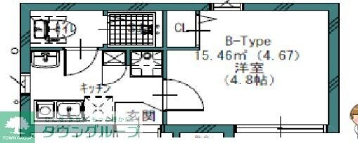 GREW Koenji Residenceの物件間取画像