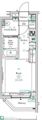 アンベリール中野鷺ノ宮の物件間取画像