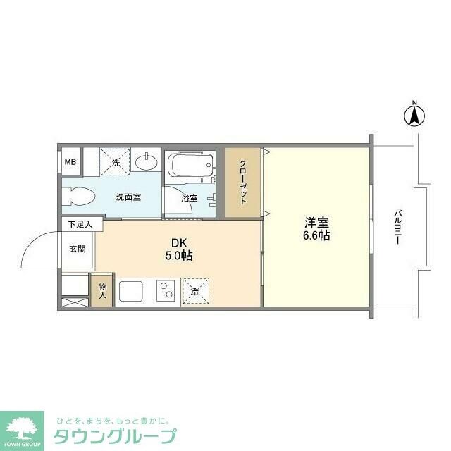 アザレアベニュー関根の物件間取画像