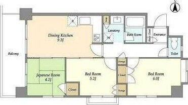 LaSante浦和常盤公園の物件間取画像