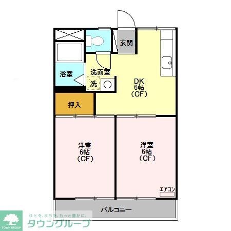 リバーサイド Aの物件間取画像