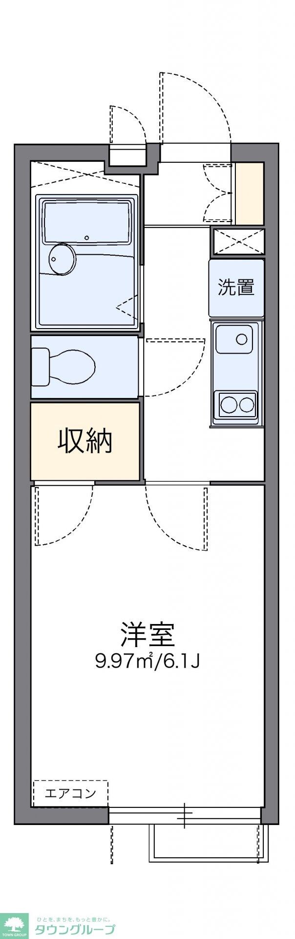レオパレスブルーシャインの物件間取画像