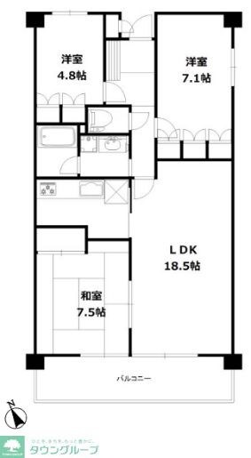 アーバンディラわらびの物件間取画像
