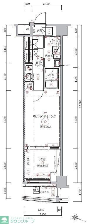 ベルシード板橋本町プレミアIIの物件間取画像