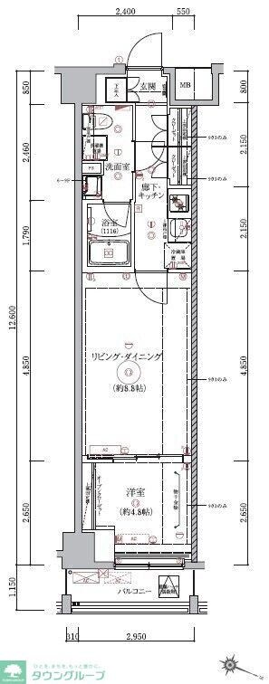ベルシード板橋本町プレミアIIの物件間取画像