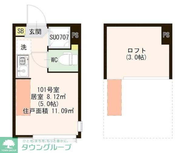 マルバ上板橋の物件間取画像