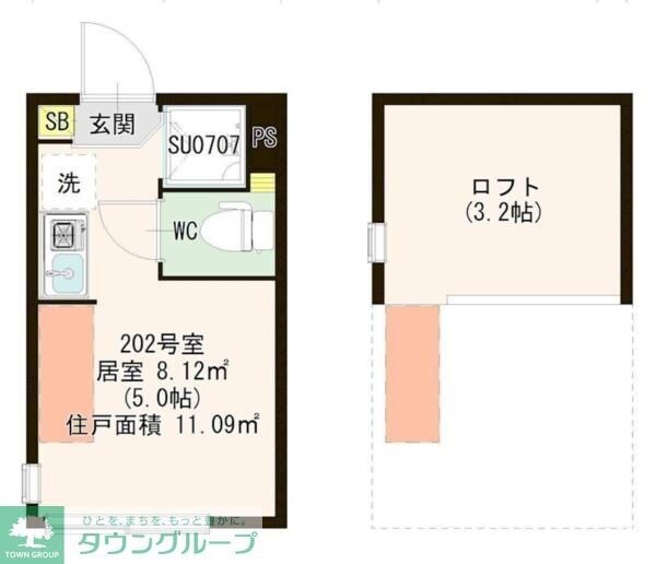 マルバ上板橋の物件間取画像