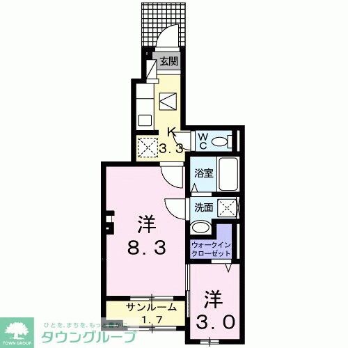 グランテラスBの物件間取画像