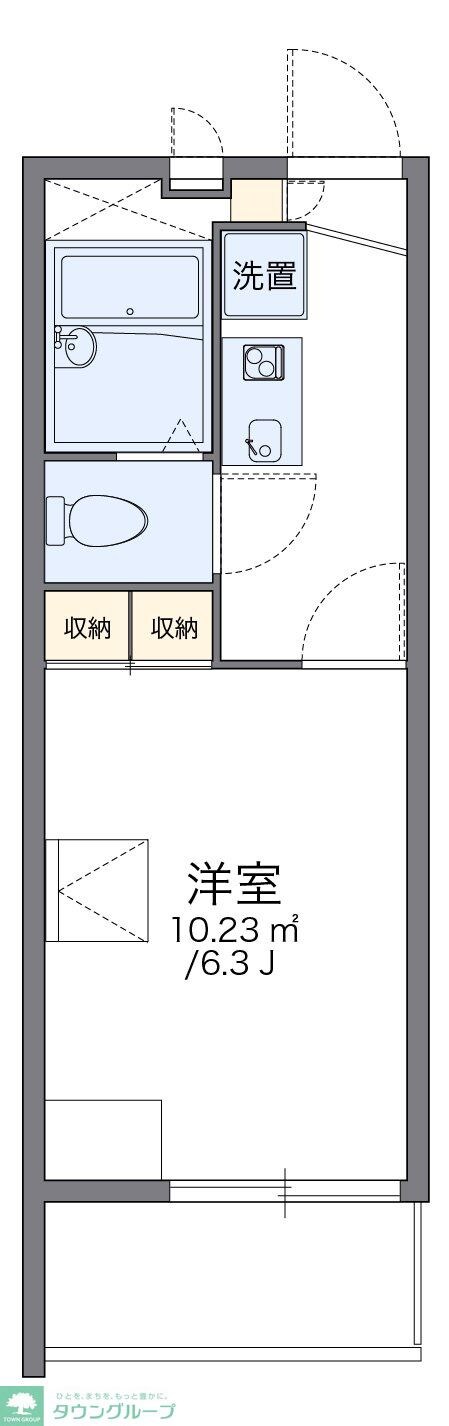 レオパレスMARUKA2の物件間取画像