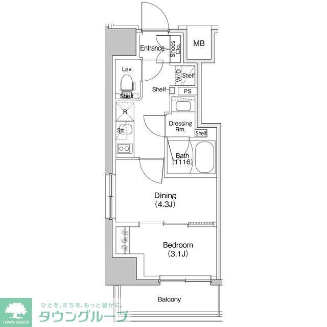 ザ・パークハビオ川口の物件間取画像
