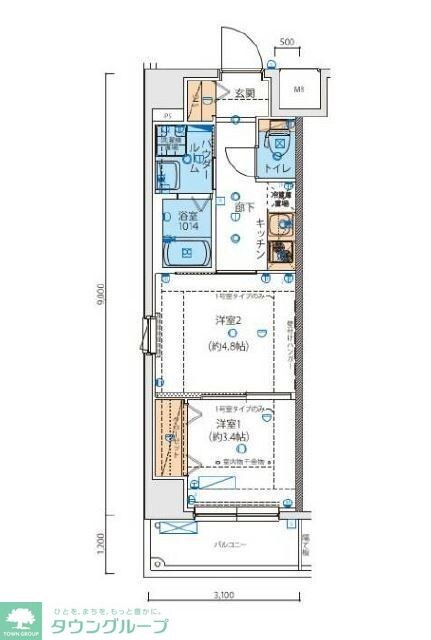 リヴシティ西川口四番館の物件間取画像