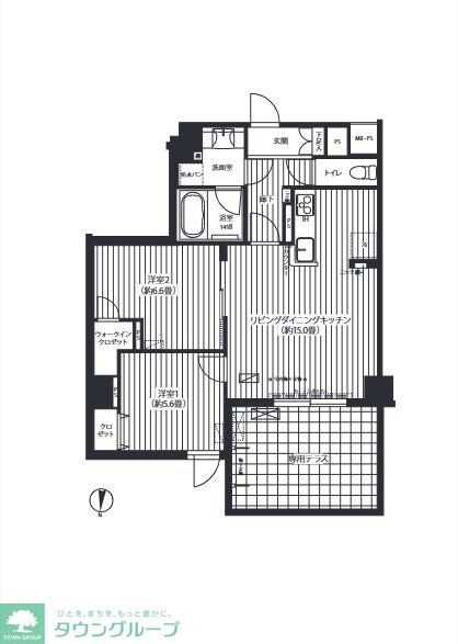 フィルージュ浦和常盤の物件間取画像
