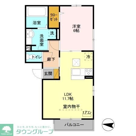 グランディールの物件間取画像