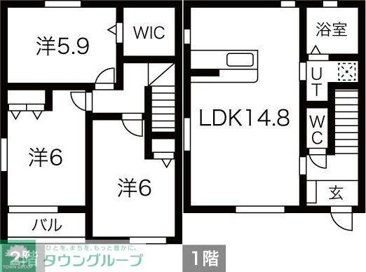 りずむはうす αの物件間取画像
