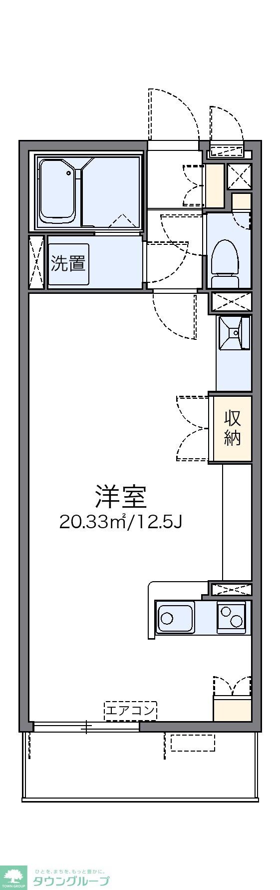 レオネクストエムフラッツ新里の物件間取画像