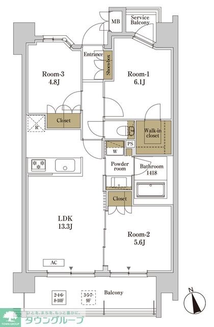 RJRプレシア川口の物件間取画像